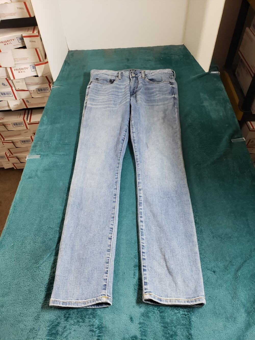 Gap Jeans Size 28x30 Mens Blue Pants Stretch Denim Mid Rise Slim Straight
